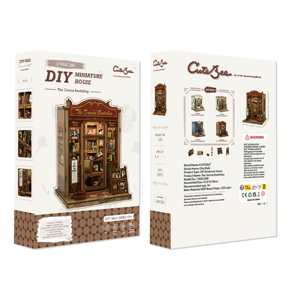 The Drama Bookshop | DIY 3D Book Nook Miniature Kit