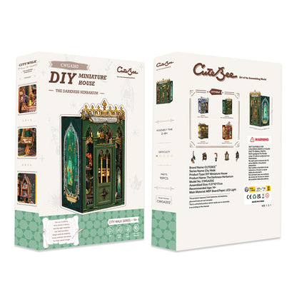 The Darkness Herbarium | DIY 3D Book Nook Miniature Kit