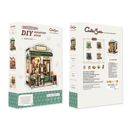 Sunny Cafe | DIY 3D Book Nook Miniature Kit