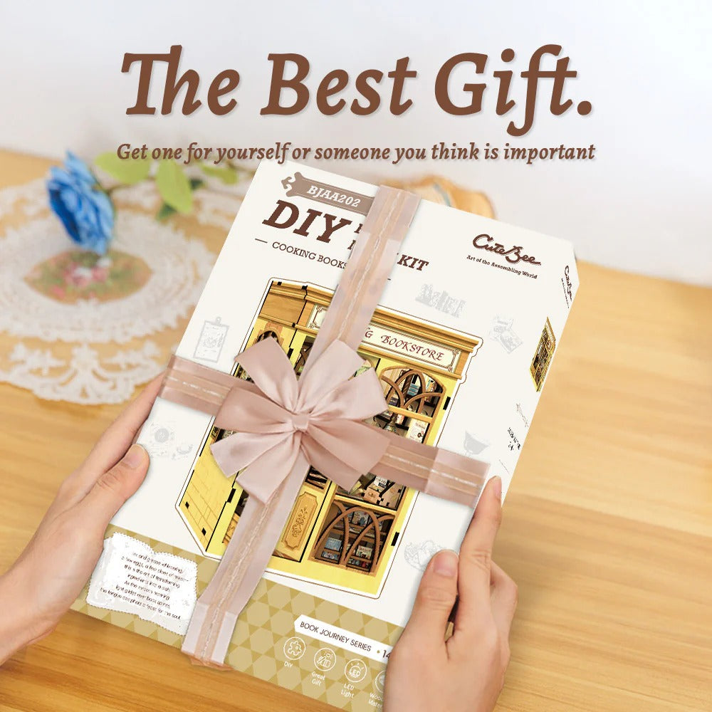 Cooking Bookstore | DIY 3D Book Nook Miniature Kit