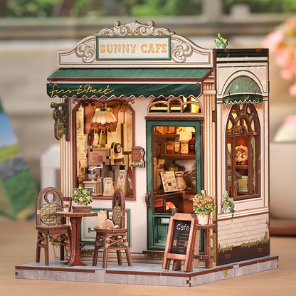 Sunny Cafe | DIY 3D Book Nook Miniature Kit