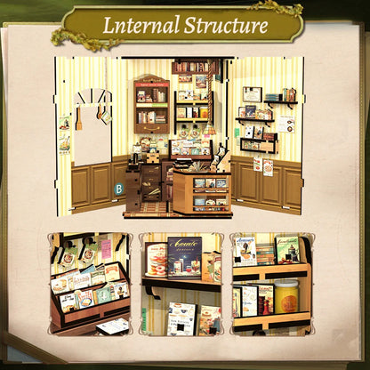 Cooking Bookstore | DIY 3D Book Nook Miniature Kit