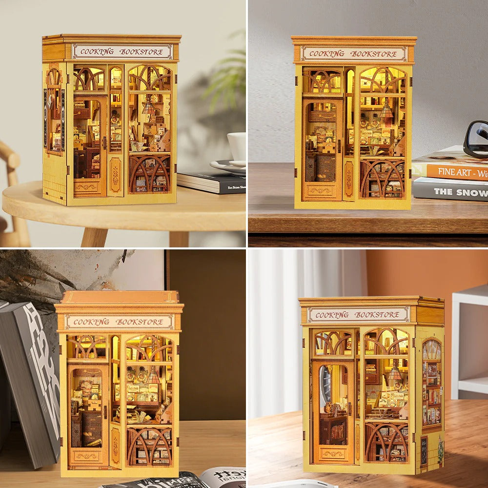 Cooking Bookstore | DIY 3D Book Nook Miniature Kit