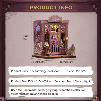 The Astrology Bookshop | DIY 3D Book Nook Miniature Kit
