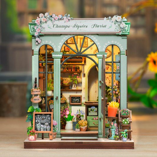 Parisian Flower House | DIY Book Nook Miniature Kit: Champs-Élysées Florist