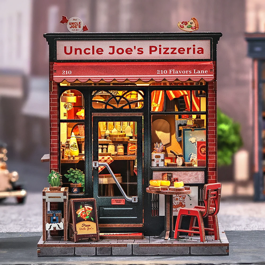 Uncle Joe's Pizzeria | DIY Book Nook Miniature Kit