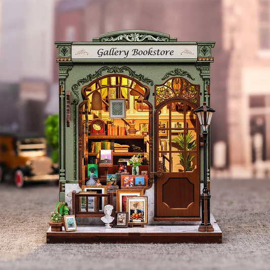 Gallery Bookstore | DIY 3D Book Nook Miniature Kit