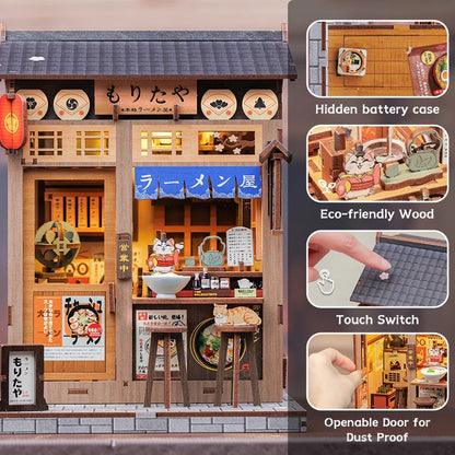 Japanese Ramen Diner | DIY 3D Book Nook Miniature Kit: Morita-ya