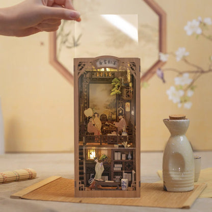 Eastern Poetry Library | DIY 3D Book Nook Miniature Kit