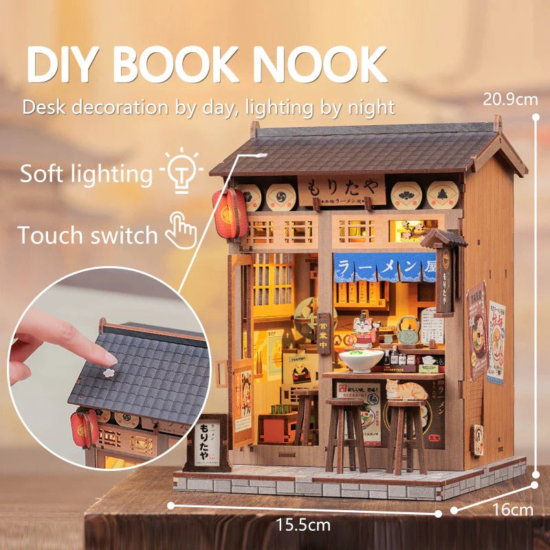 Japanese Ramen Diner | DIY 3D Book Nook Miniature Kit: Morita-ya