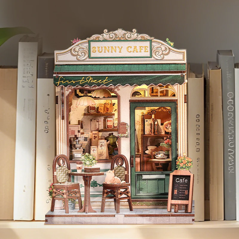 Sunny Cafe | DIY 3D Book Nook Miniature Kit