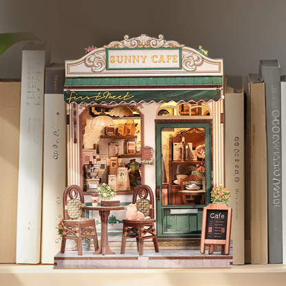 Sunny Cafe | DIY 3D Book Nook Miniature Kit