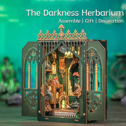 The Darkness Herbarium | DIY 3D Book Nook Miniature Kit