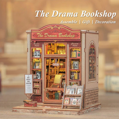 The Drama Bookshop | DIY 3D Book Nook Miniature Kit