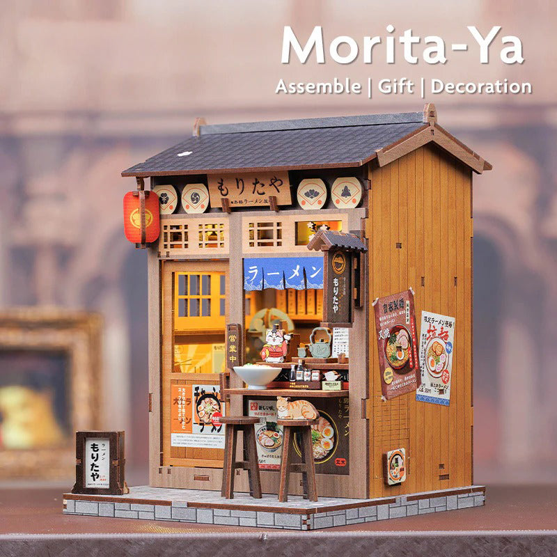 Japanese Ramen Diner | DIY 3D Book Nook Miniature Kit: Morita-ya