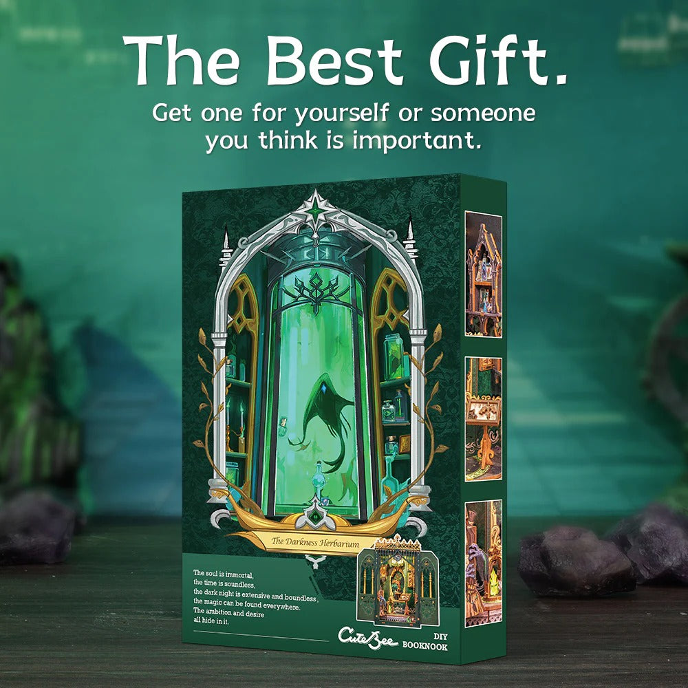 The Darkness Herbarium | DIY 3D Book Nook Miniature Kit