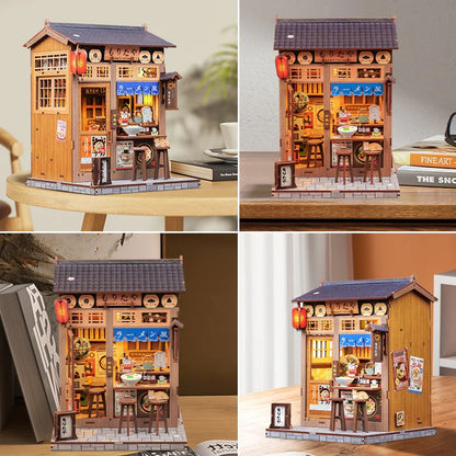 Japanese Ramen Diner | DIY 3D Book Nook Miniature Kit: Morita-ya