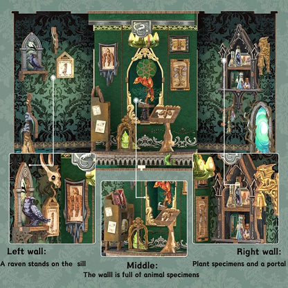 The Darkness Herbarium | DIY 3D Book Nook Miniature Kit