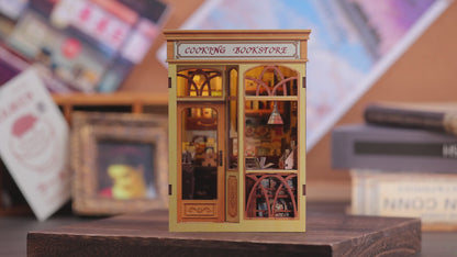 Cooking Bookstore | DIY 3D Book Nook Miniature Kit